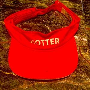 Red “HOTTER” Adjustable Visor